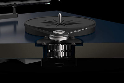 Pro-Ject Debut Carbon EVO, Audiophiler Plattenspieler mit Carbon Tonarm, elektronischer Geschwindigk