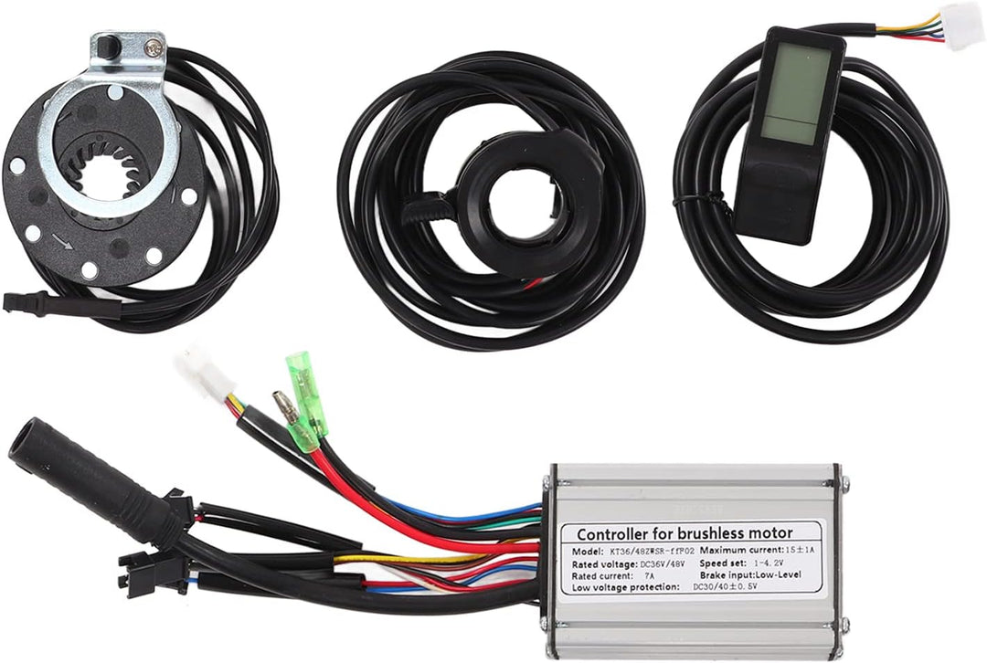 BuyWeek Elektrofahrrad Brushless Motor Controller Kit, 36V/48V 250W E-Bike Bürstenlose Motor 15A Rec