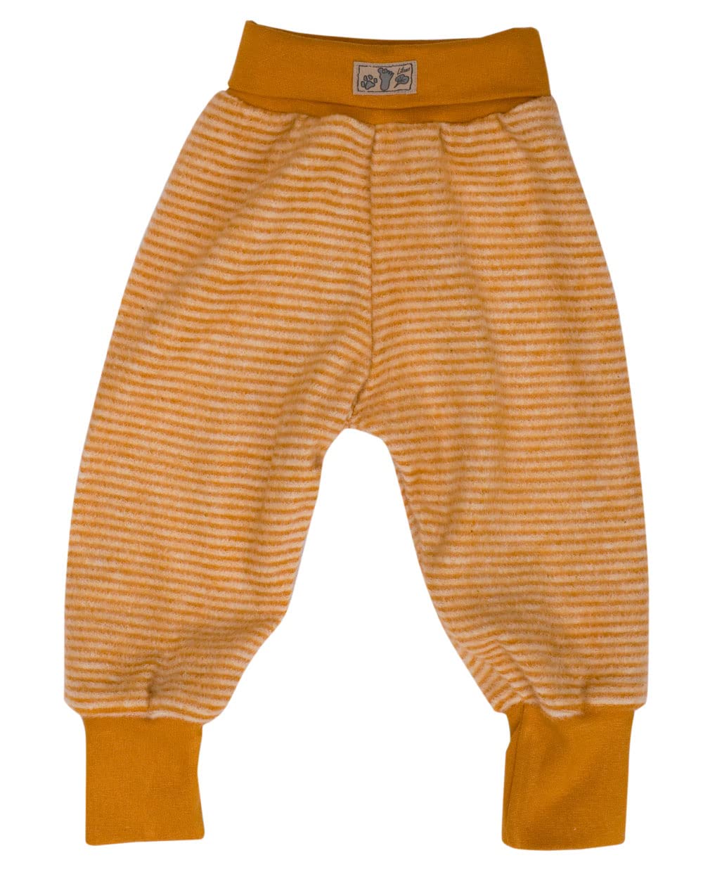 Lilano, Baby Fleece Hose, 100% Wolle (kbT) 68 Curry/Natur, 68 Curry/Natur