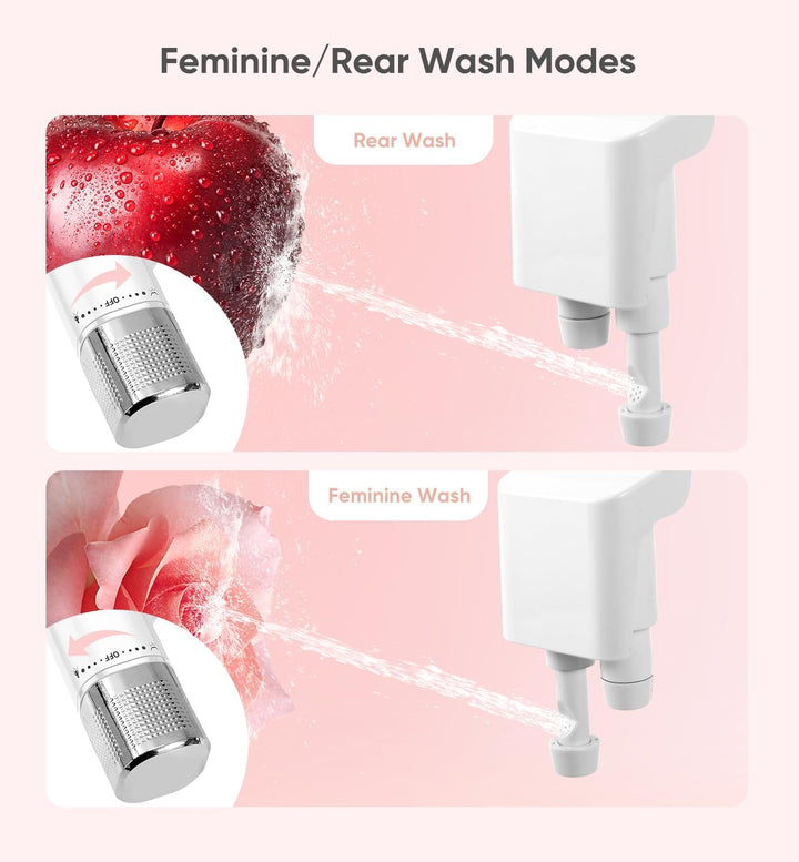 Ultra Slim Bidet Befestigung, Posterior&Feminine Wasch-(einziehbare Doppeldüsen), Nicht-elektrische