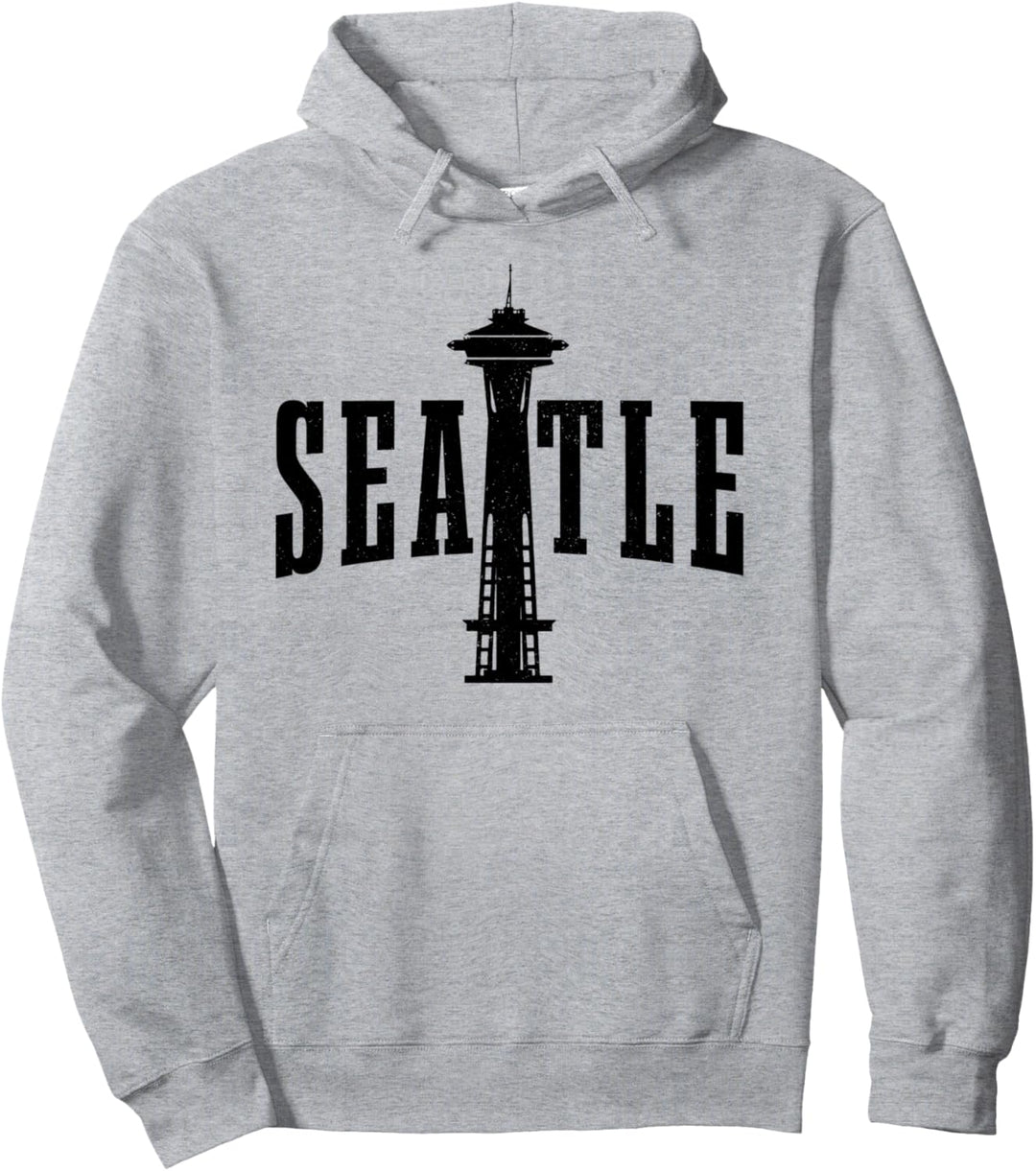 Seattle Washington Space Needle Vintage USA Amerika Souvenir Pullover Hoodie
