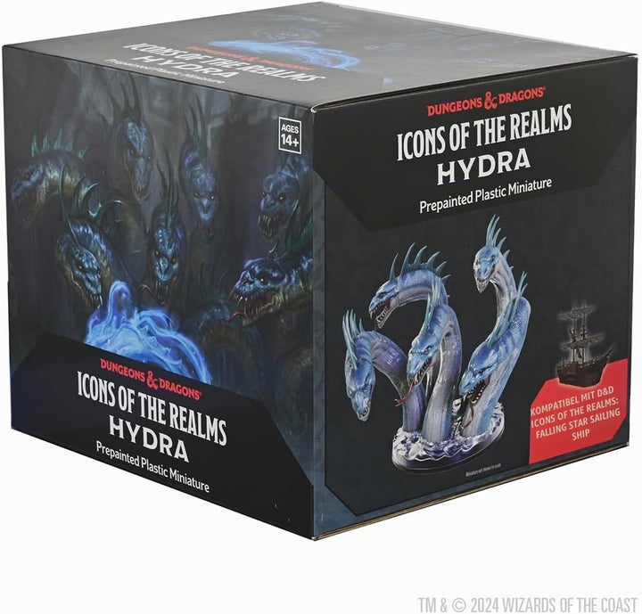 WizKids D&D Icons of The Realms: Hydra Boxed Miniature Dungeons and Dragons Miniatures, Hydra