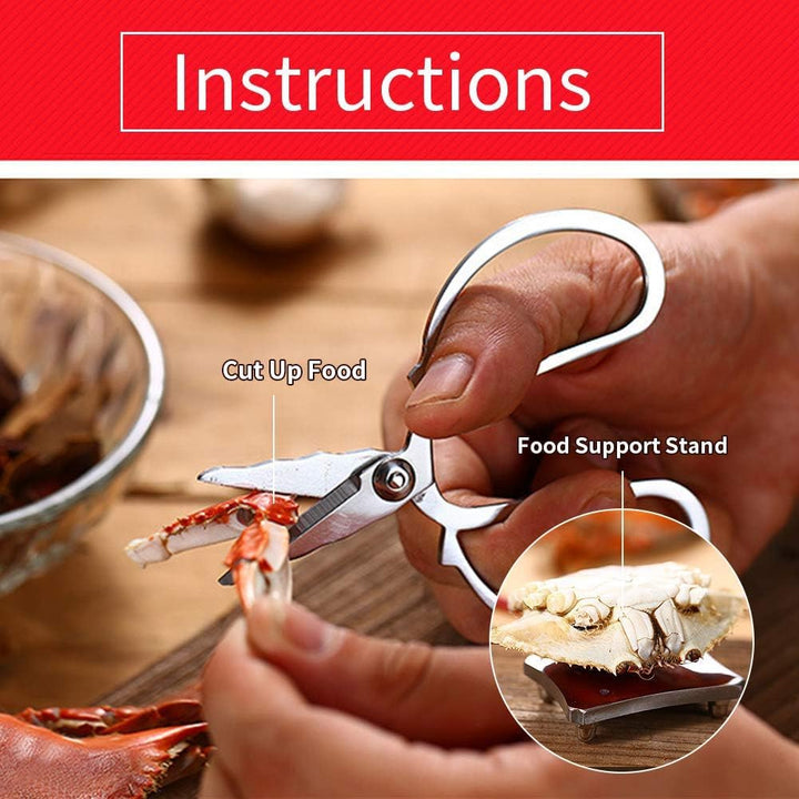 8 Stücke Meeresfrüchte Werkzeug Set, Seafood Cracker Tool, Edelstahl Meeresfrüchte Klaue Gabeln/Pick