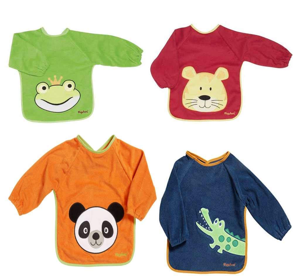 Playshoes Ärmellätzchen 4er Pack Frottee Lätzchen SPARPACK 507136 (4er Set B)