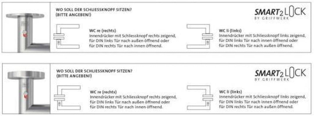 Türdrücker / Türbeschlag - R8 ONE smart2lock Samtgrau - mit Schliessmechanik im Griff - schliessen/v