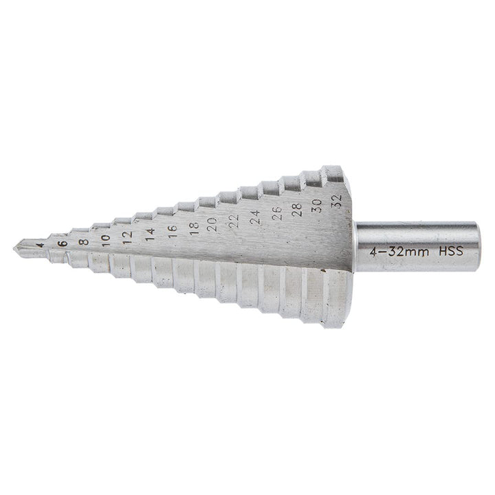 GRAPHITE Stufenbohrer, Kegelbohrer, HSS, Abstufung alle 2 mm, SS-Stahl, zum Bohren und Ausbohren von