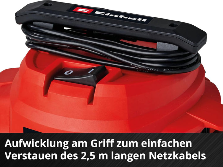 Einhell Nass-Trockensauger TC-VC 1812/1 S (1250 W, 180 mbar, 4 Lenkrollen, 12 L Behälter, inkl. Fuge