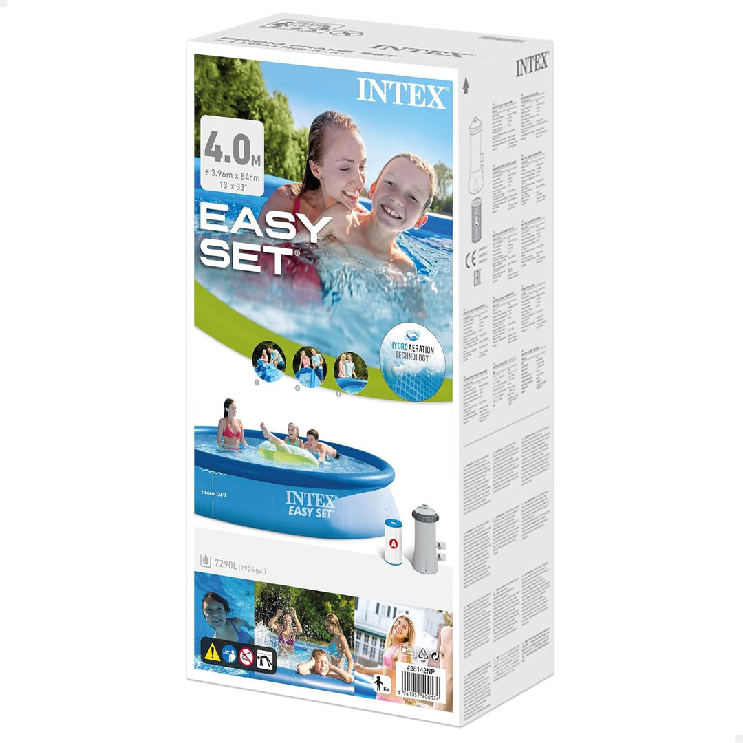 Intex Easy Set Pool - Aufstellpool - Ø 396 x 84 cm - Mit Filteranlage 396cm x 84cm Aufstellpool (mit