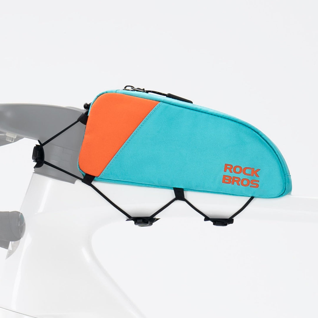 ROCKBROS Fahrrad Rahmentasche Oberrohrtasche, Schmale Fahrradtasche aus Polyester, Schnellmontage mi