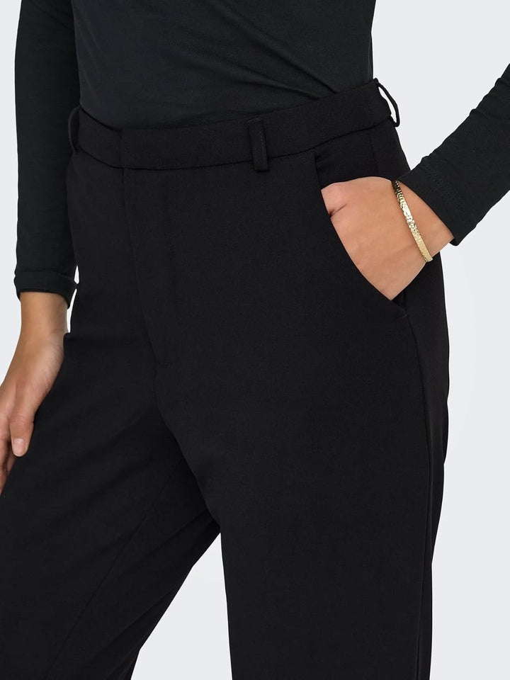 JdY Damen Hose Jdygeggo Straight Pant JRS Noos XS / 34L Schwarz, XS / 34L Schwarz