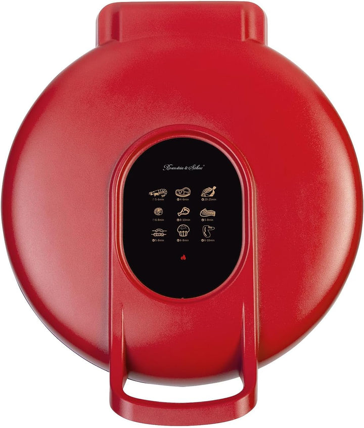 Rosenstein & Söhne Pizzaofen: Elektrischer Pizza-Maker, 180 °C, Ober-/Unterhitze, Pizza mit Ø 27 cm