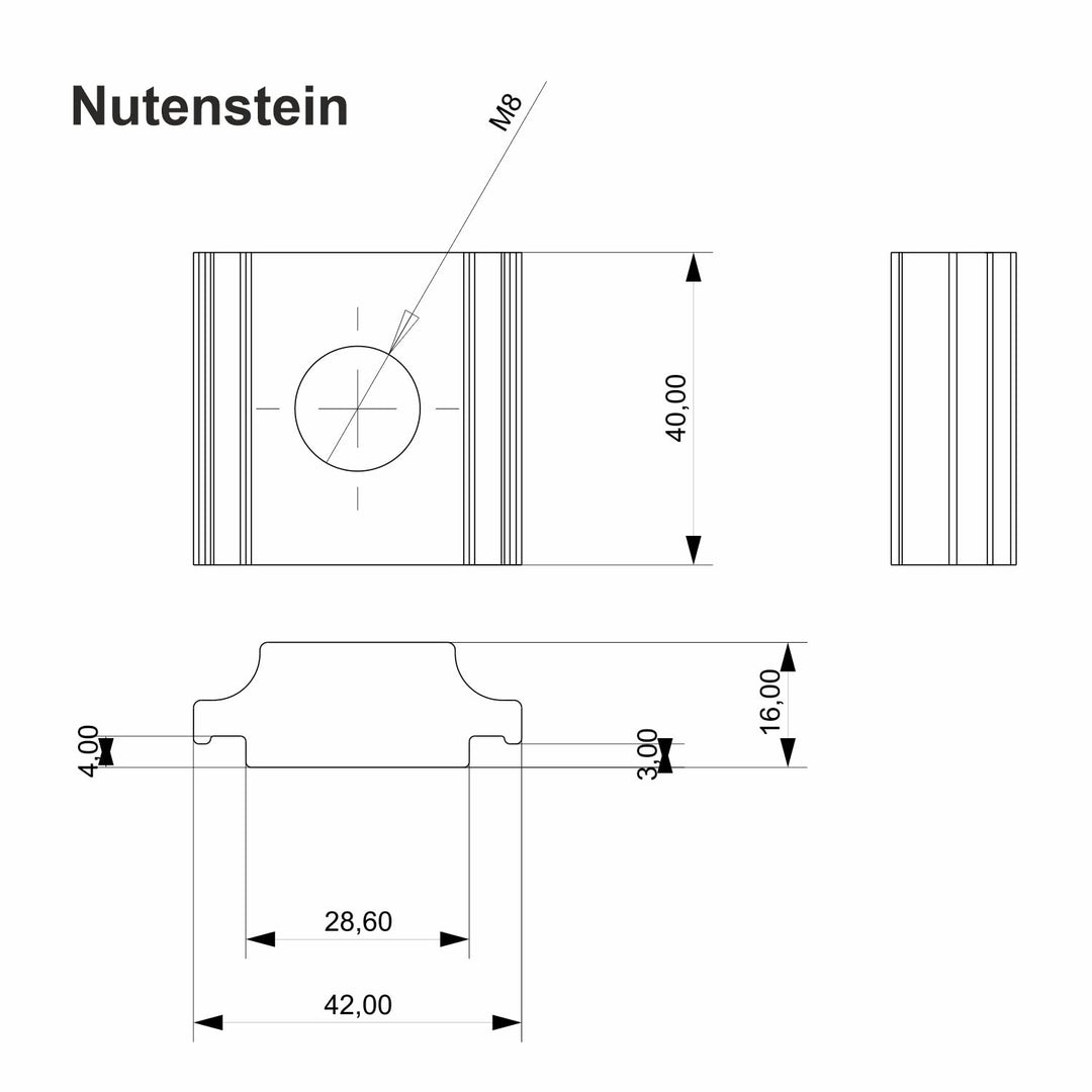 Teleskop Halterung 4er Set z. B. für Photovoltaik- oder Solarpanele inkl. Zubehör, 4er Set