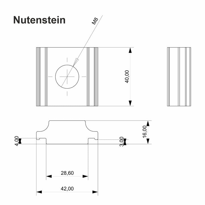 Teleskop Halterung 4er Set z. B. für Photovoltaik- oder Solarpanele inkl. Zubehör, 4er Set