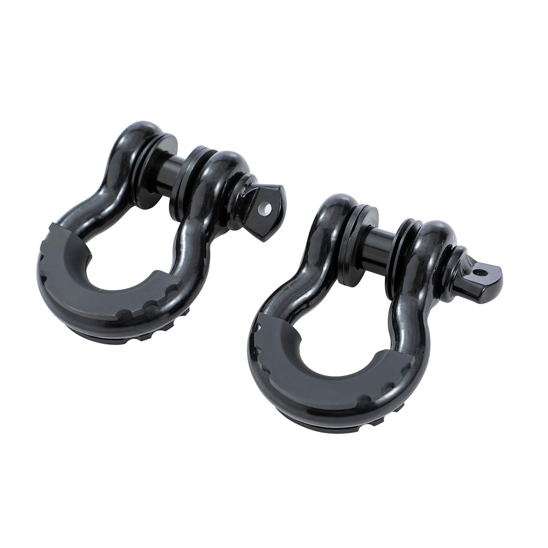 KATSU Tools 2er-Pack 3/4 Zoll D-Ring-Schäkel, 4,75 Tonnen Tragkraft, robuste verzinkte Abschleppschä