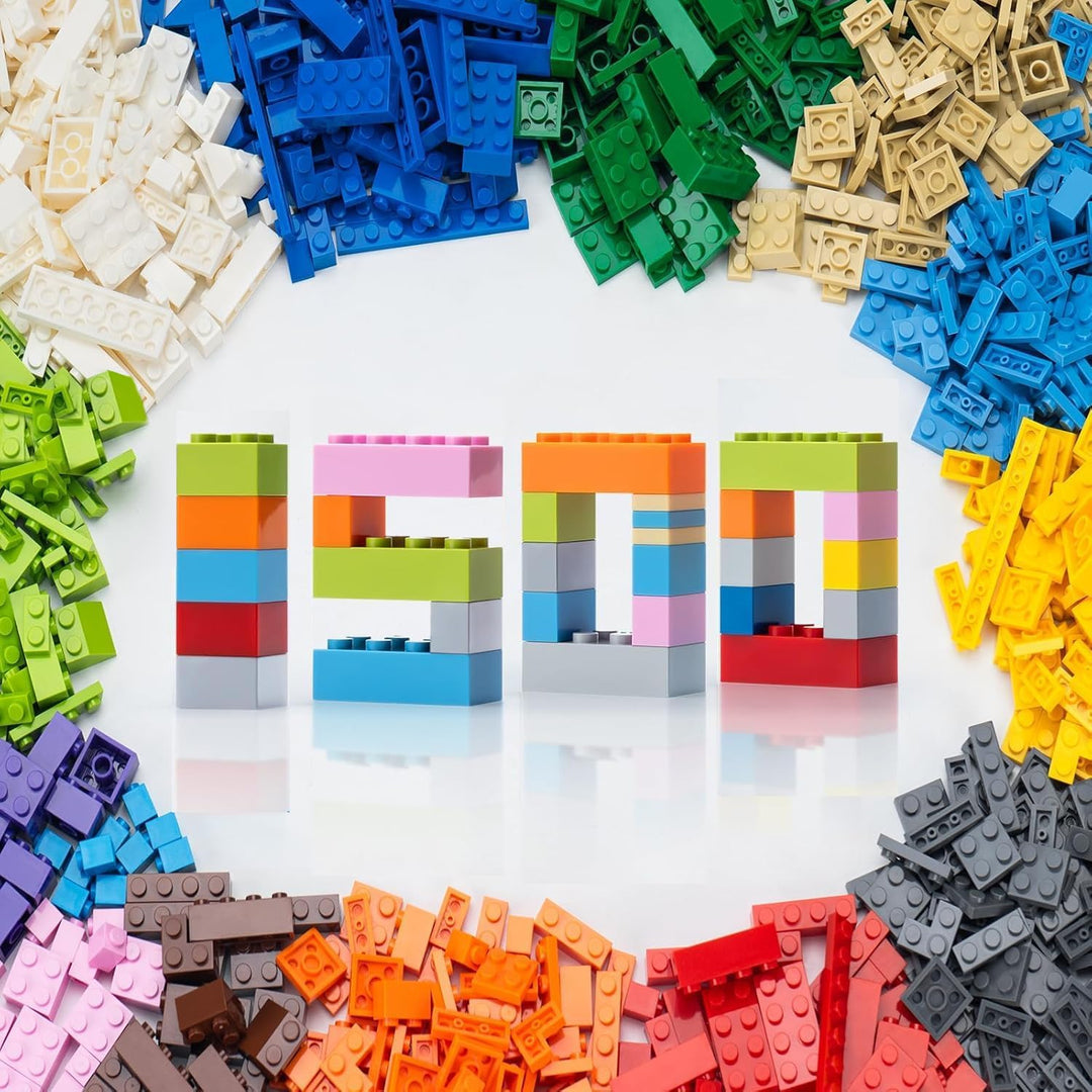 WYSWYG Bausteine Set – 1500 Teile Basic Bausteine Nachfüllpackung,Kompatibel,Geeignet für Jungen und