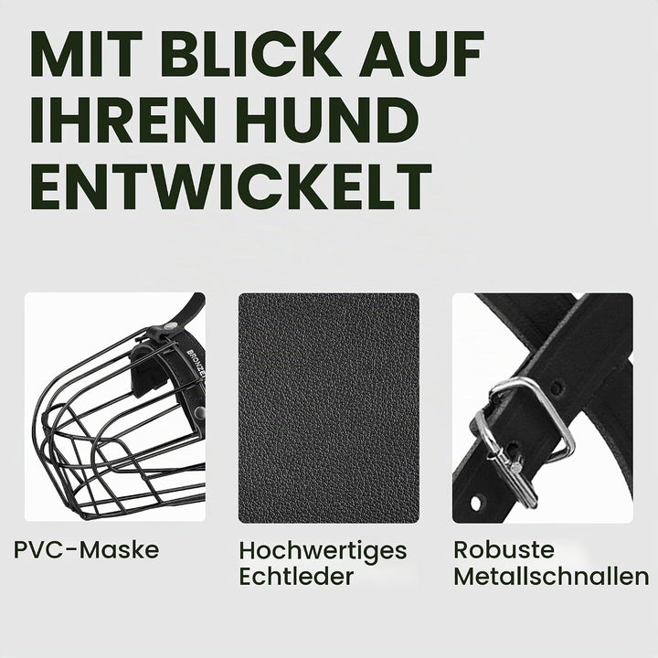 BRONZEDOG Hundemaulkorb Verstellbar Robustes PVC/Metalldrahtkorb für Grosse und Sehr Grosse Hunde mi