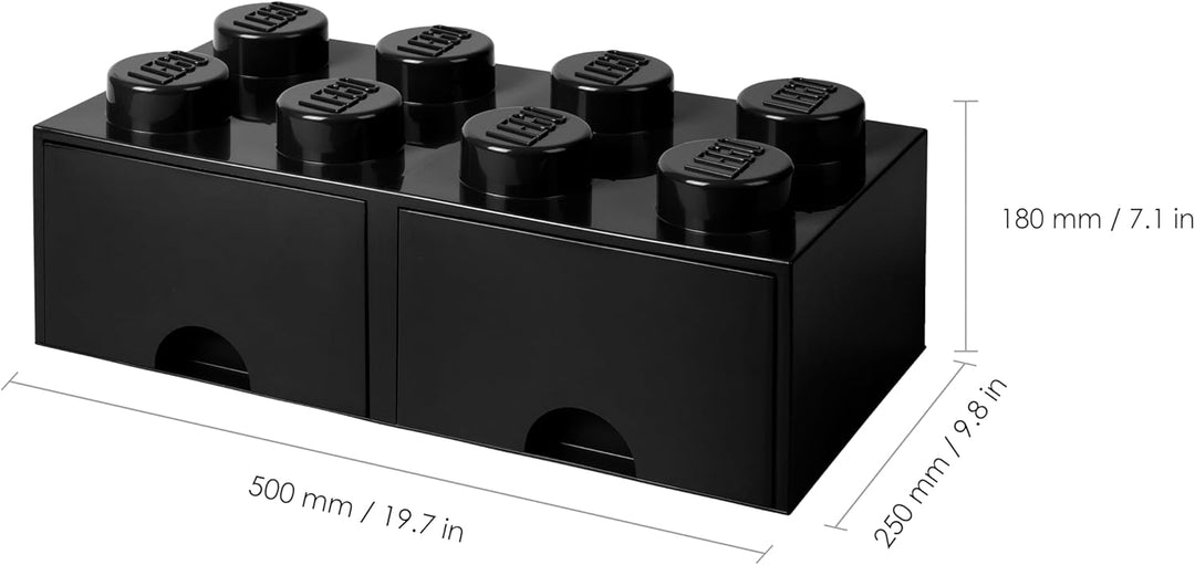 LEGO l4006bl. 00 Storage Brick 8 mit Schubladen Schwarz Multi, Multi