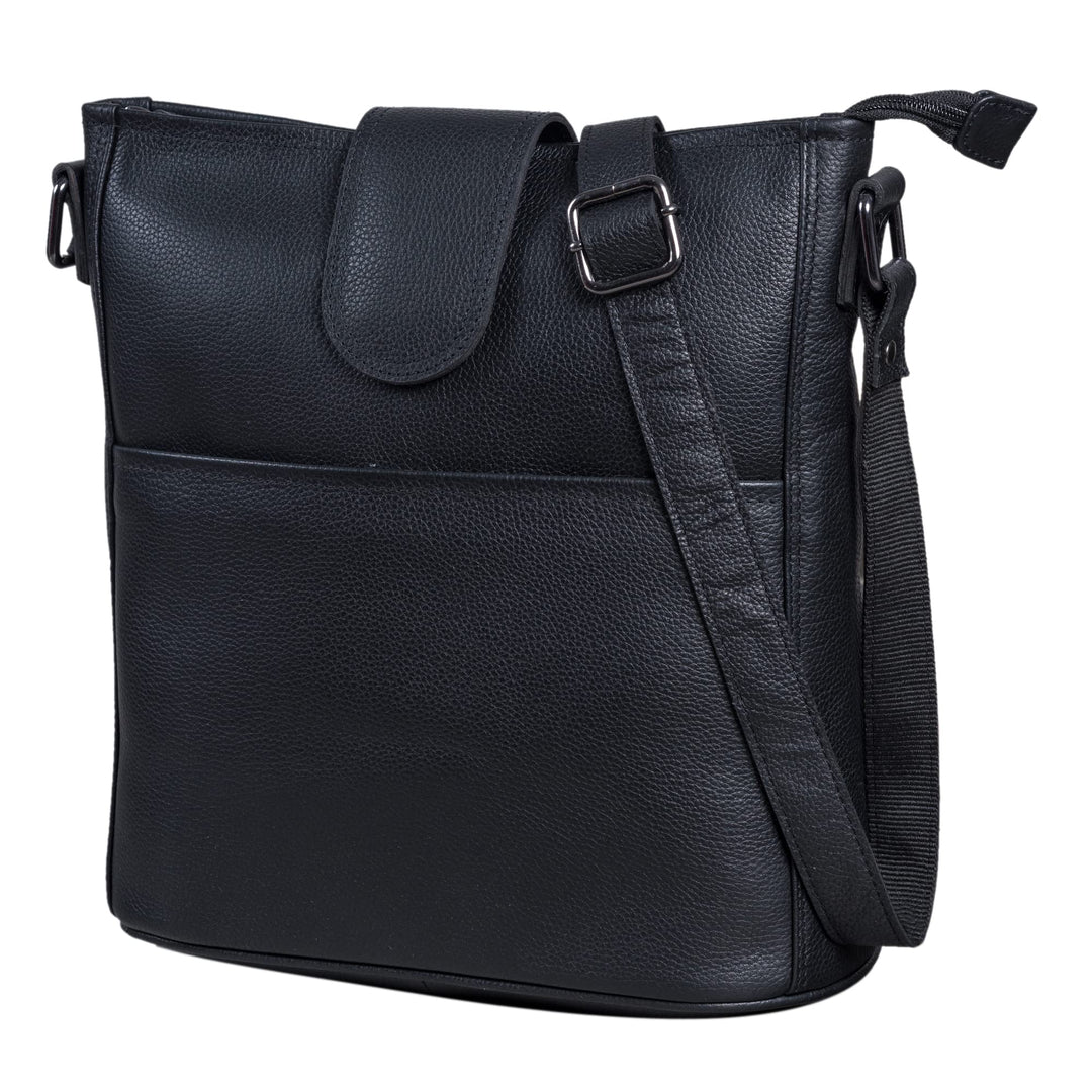 LEABAGS Leder Handtasche Damen I Premium Echtleder Umhängetasche I Damen Schultertasche I Damentasch