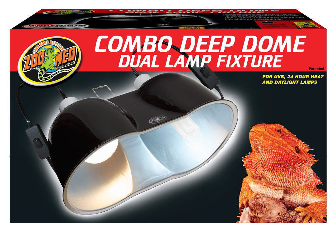 Zoo Med LF-25EC Large Combo Deep Dome Dual Lamp
