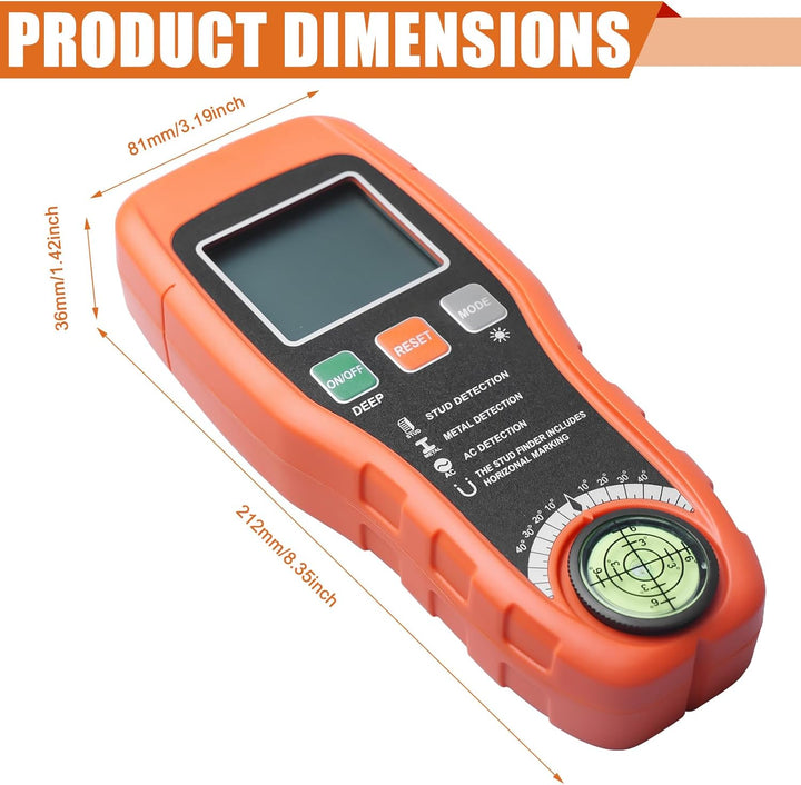 Leitungssucher Ortungsgerät 7 in 1 Wand Scanner, Leitungssuchgerät, Stromleitungsfinder, Metallsuchg