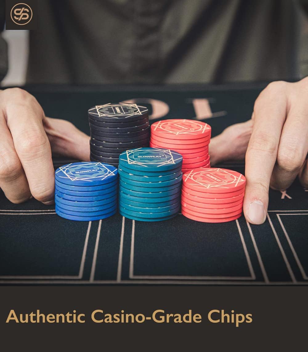 SLOWPLAY Nash Keramik Pokerchips in Loser Schüttung, 10 Gramm Pokerchip aus Keramik in Casino Qualit
