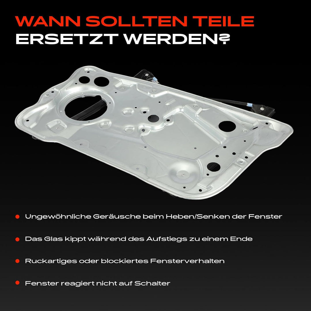 Frankberg Elektrisch Fensterheber Mit Grundplatte Ohne Motor 4/5-Türer Vorne Rechts Kompatibel mit F