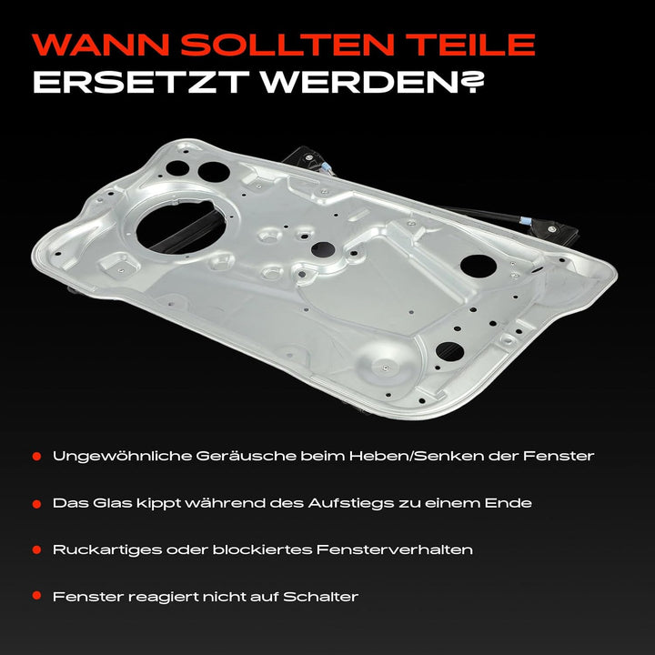 Frankberg Elektrisch Fensterheber Mit Grundplatte Ohne Motor 4/5-Türer Vorne Rechts Kompatibel mit F
