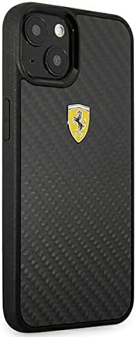 Ferrari FEHCP13SFCABK hülle für iPhone 13 Mini 5,4" schwarz On Track Real Carbon