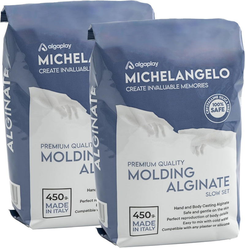 Michelangelo Moulding Alginate Slow Setting. Farbliche Alginat für hohe Präzision, perfekt für Hand-