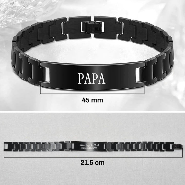 CheersLife Knotenarmband Geschenk Für Männer Braun Geflochtenes Leder Edelstahl Unendlichkeit Armbän