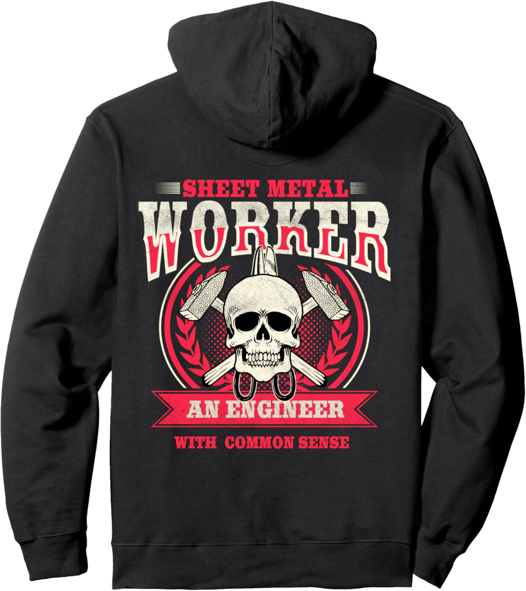 Blecharbeiter Geschenke Design auf der Rückseite des Hemdes Pullover Hoodie