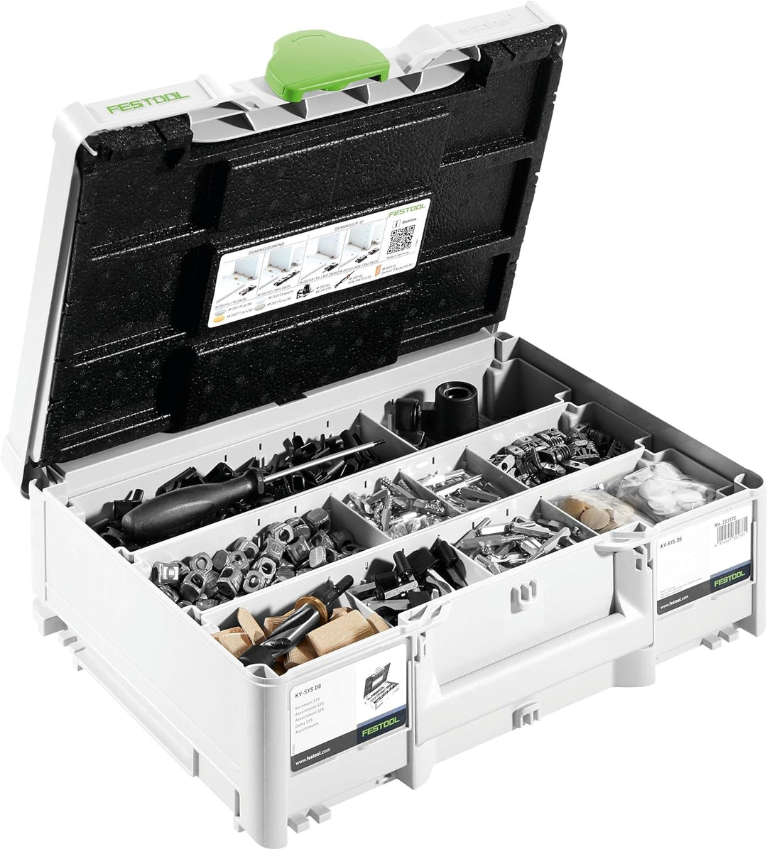 Festool DOMINO Verbinder Sortiment KV-SYS D8 (mit Korpusverbinder DOMINO, Mittenverbinder DOMINO, Ab