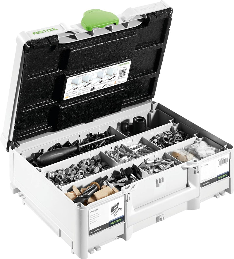 Festool DOMINO Verbinder Sortiment KV-SYS D8 (mit Korpusverbinder DOMINO, Mittenverbinder DOMINO, Ab