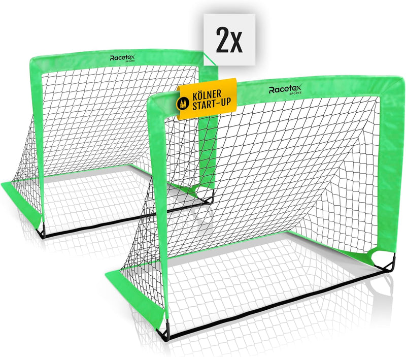 Racetex 2er Fussballtor Kinder Set - Fussball Tore inkl. nützlicher Tasche zum Transportieren - Vers
