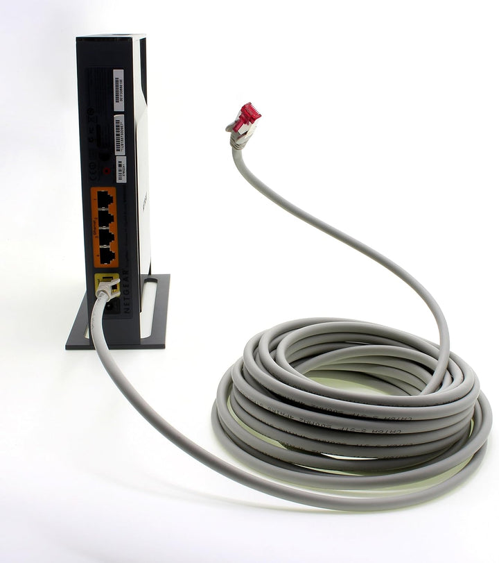 1aTTack.de 10m - grau - 10 Stück - Netzwerkkabel CAT6a (10Gb/s) S-FTP CAT 6a Lankabel - GHMT zertifi