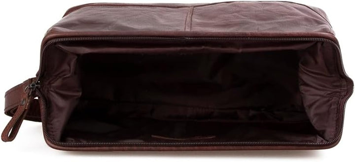 Spikes &amp; Sparrow Leder Kosmetiktasche Cody Brandy Einheitsgrösse, Brandy Einheitsgrösse
