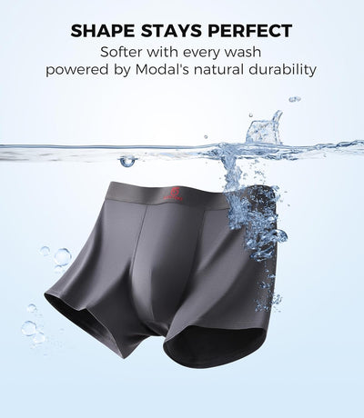 GLESTORE Boxershorts Herren Unterhosen Männer 5er Pack Modal Unterwäsche Hipster Sport Underpants M