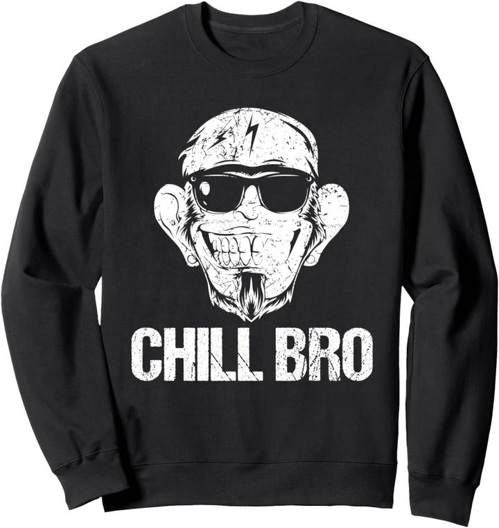 Chill Bro - Lustiger Affe mit Sonnebrille Geschenkidee Sweatshirt