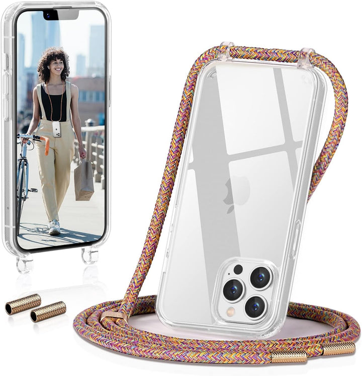 GOODVISH Handykette kompatibel mit Apple iPhone 13 Pro-6,1" Display | Necklace Hülle mit Band Handyh