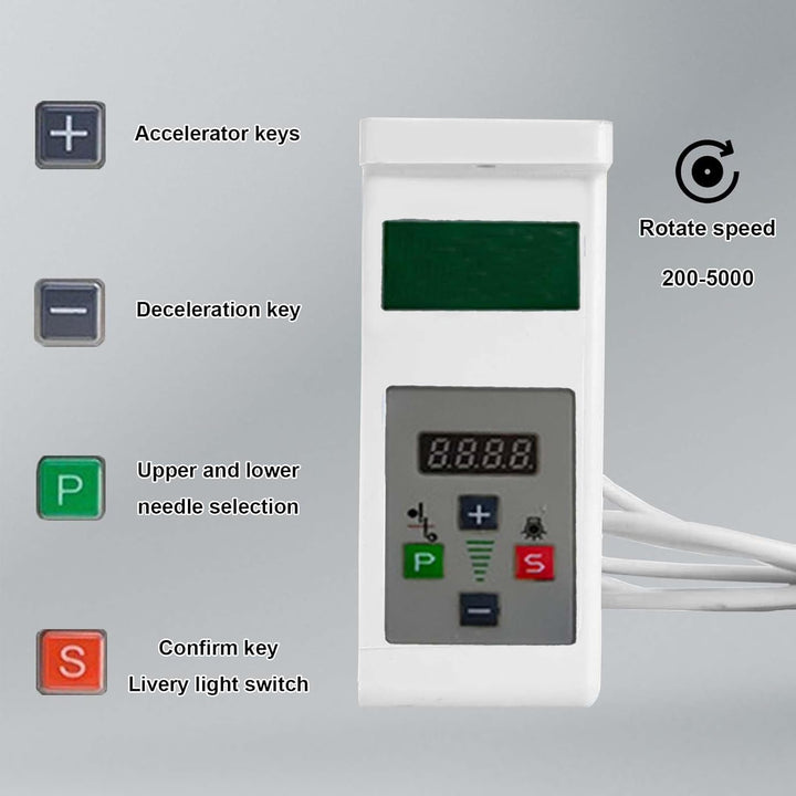 Elektrischer Nähmaschinenmotor, 220V 750W Industrieller Nähmaschinenmotor Energiesparender Servomoto