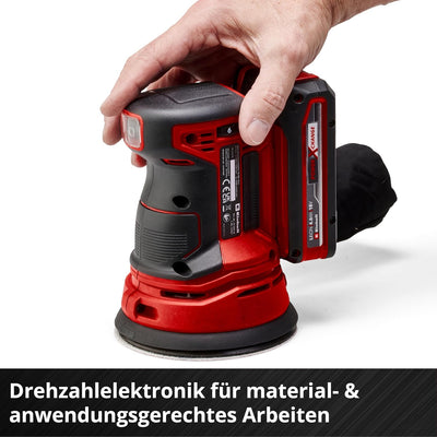 Einhell Akku Exzenterschleifer TE-RS 18 Li Power X-Change (Lithium Ionen, 18 V, Schleifteller-Ø 125