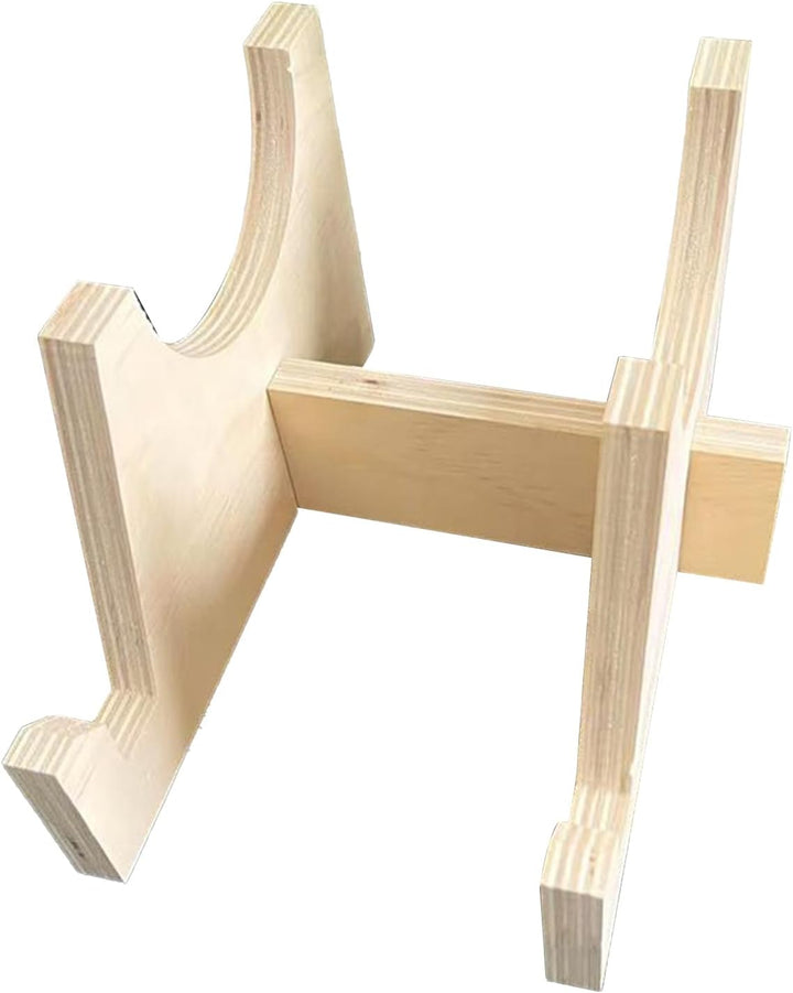 Balance Board Aufbewahrungsregal aus Holz, Rollbrettständer, Trainingsständer mit stabilem Holzrahme