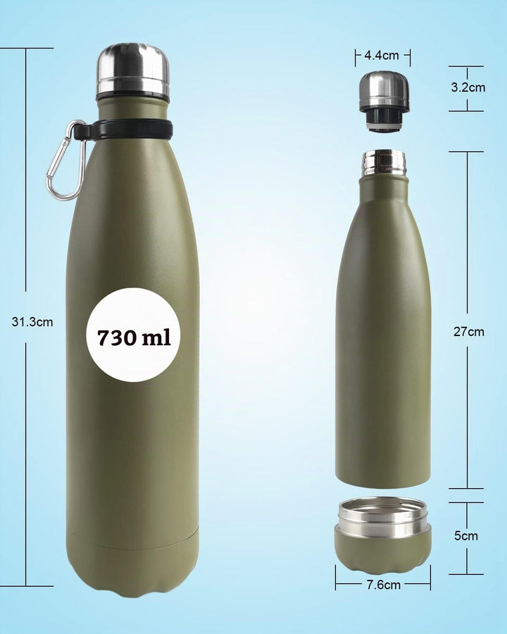 Diversion Wasserflasche aus Edelstahl mit Verstecktem Platz für Diskreter Köder, für Reisen oder zu