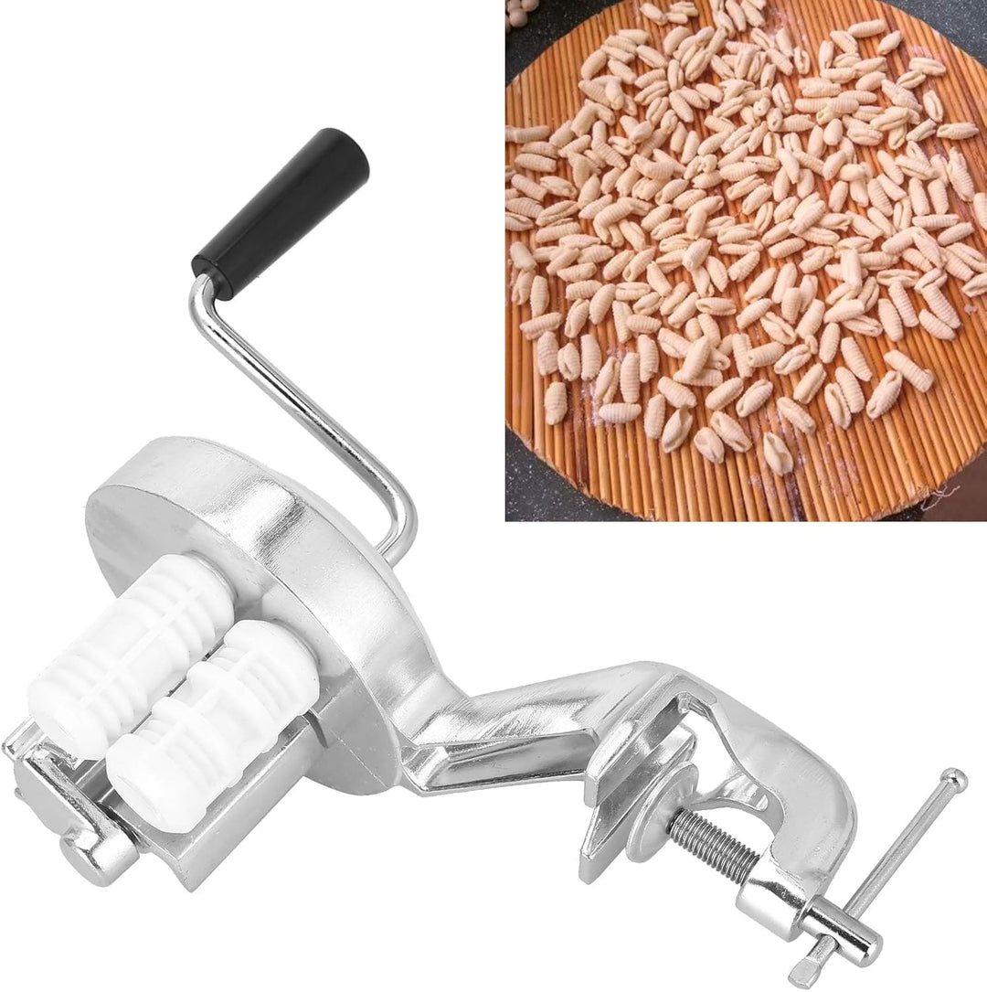Fockety Cavatelli Maker -Maschine, Manueller Makkaroni -Hersteller Edelstahl -Handschreiber -Nudeln