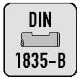Alpen 142402540100 Winkelfräser DIN 1833D FL 25mm/45 Grad