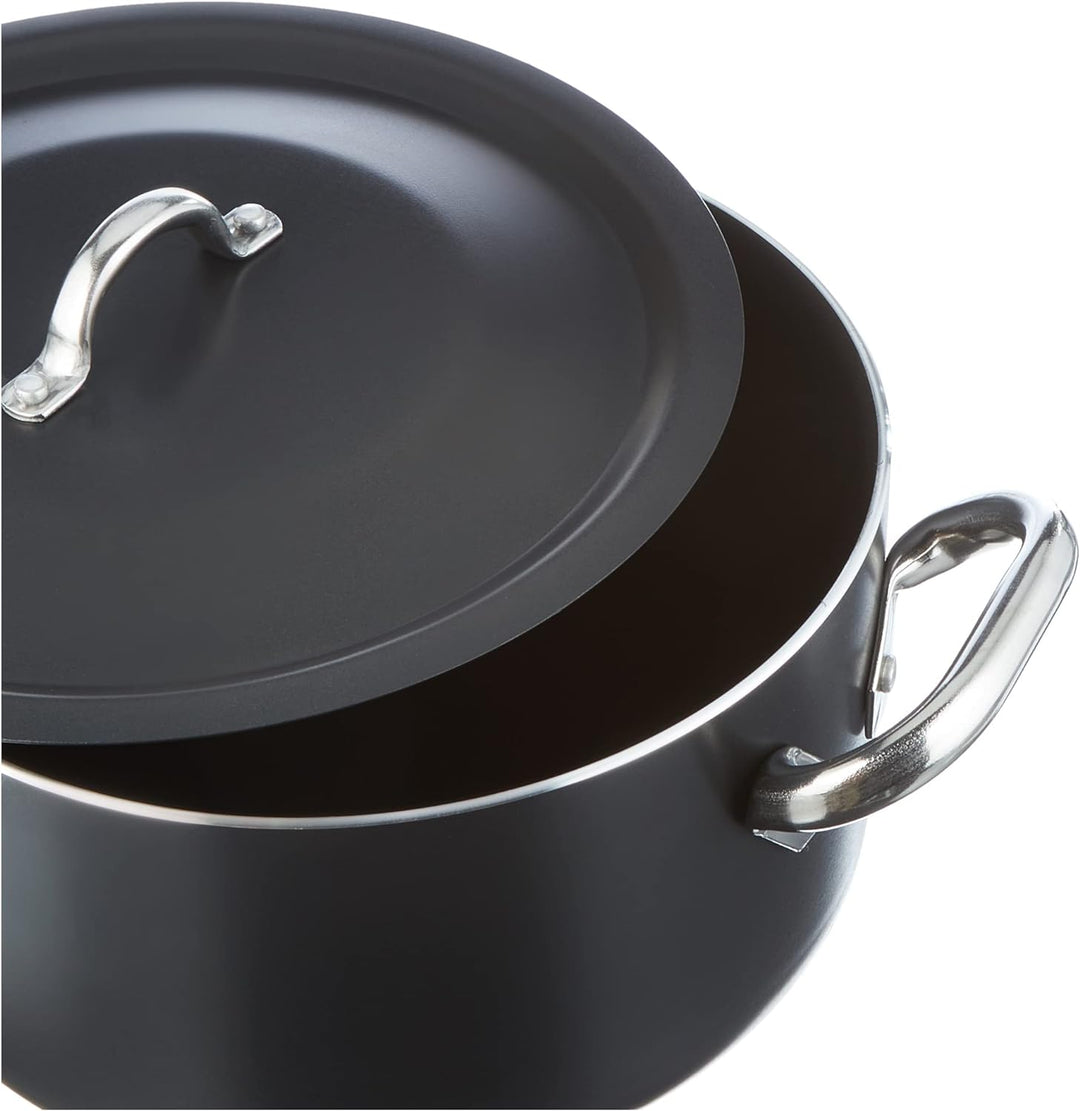Pentole Agnelli ALSASETALBLACK4 All Black Set für 4 Personen, 3 mm, 5 Stück, 4 Persone