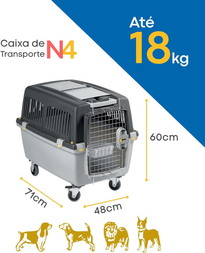 Transportbox GULLIVER 4 IATA 71 x 51 x 50 cm L 72 x B 52 x H 51 cm, L 72 x B 52 x H 51 cm