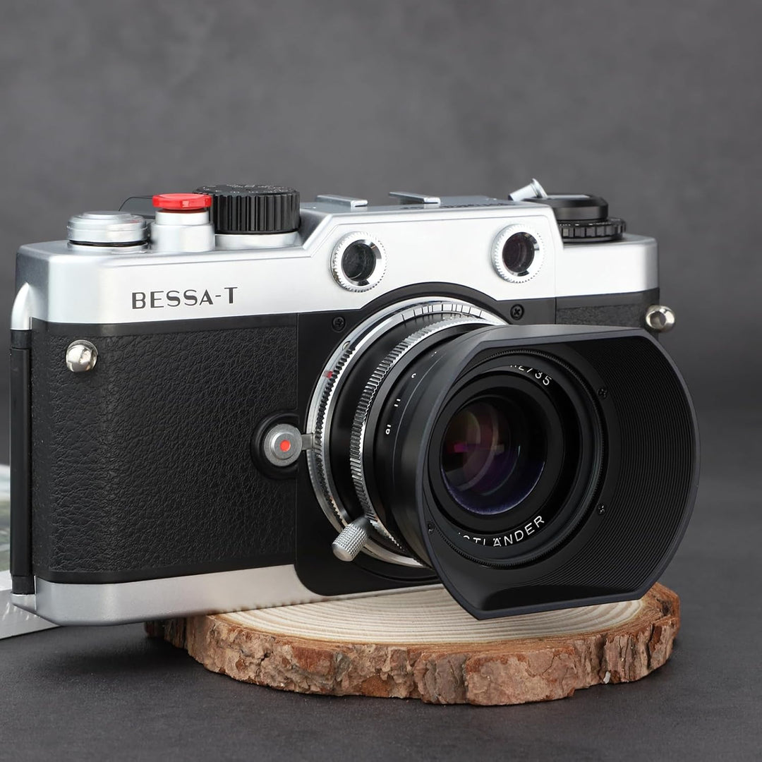 Haoge LH-VM12 Gegenlichtblende mit Bajonettsockel aus Metall, für Voigtlander 35 mm f2 1:2/35 Ultron