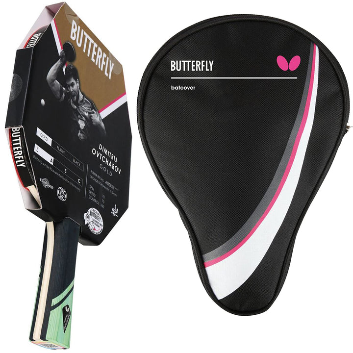 Butterfly® Dimitrij Ovtcharov Gold Tischtennisschläger | Neue Eva-Technologie | ITTF zertifizierter