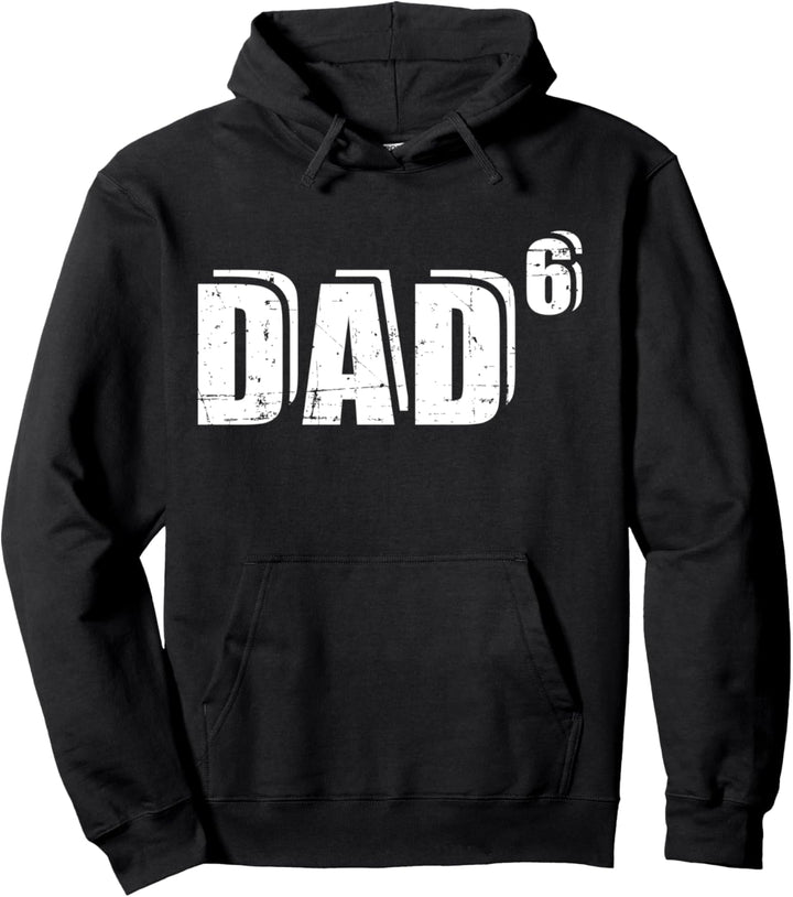 Sechsfacher Papa Vater hoch 6 Pullover Hoodie
